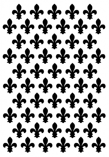 Stencil - Fleur De Lys (8x5 inch)